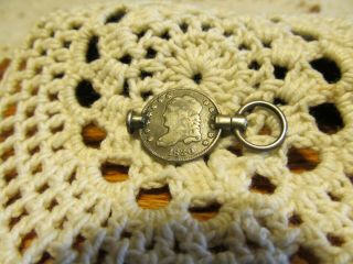 Vintage Watch Fob Made From A Very Very Old U.  S.  Coin