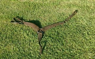 Leather Horse Breast Collar Equestrian Tack Heavy Duty 1980 