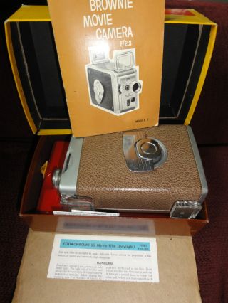 Vintage Kodak Brownie Model 2 8mm Movie Camera
