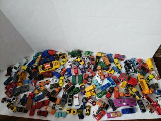 12.  10 Lb Box Of Diecast Cars,  Toy Cars,  Vintage & Modern,  100,  Cars