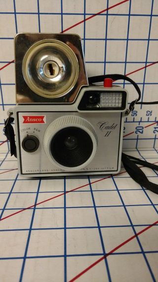 Ansco Cadet 2 Vintage Camera With Flash Unit
