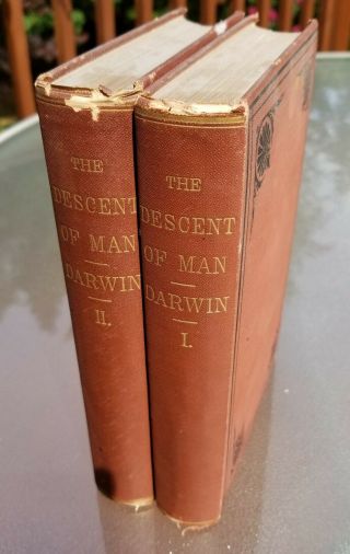 The Descent Of Man Charles Darwin (origin Of Species,  Sel.  In Rel.  To Sex) 1871