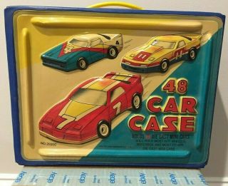 Tara Toy - Diecast Carrying Case - Holds 48 Cars - 20300 - W/ Organizers Vintage