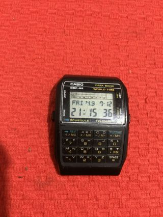 Vintage Casio Dbc - 62 Data Bank Calculator Watch