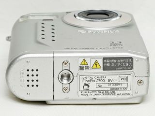 Fuji Finepix 2700 Vintage Digital Camera (1999) w/8mb Smartmedia 3