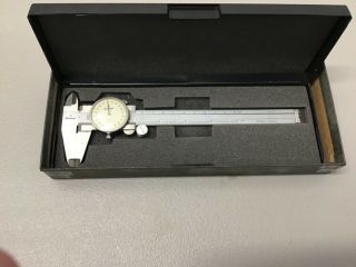 Vintage Mitutoyo Dial Caliper With Case No.  505 - 626.  001