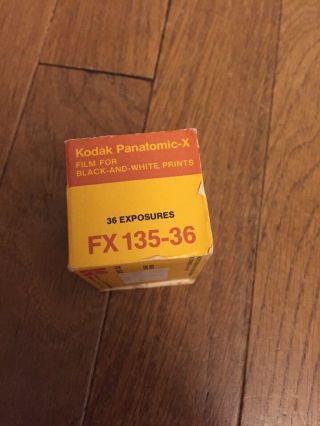 Vintage Kodak Panatomic X Film Box FX 135 36 Fine Grain B/W 2