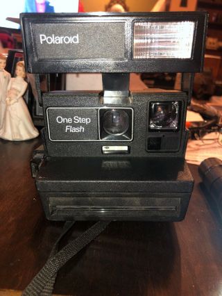 Polaroid One Step Flash Camera With Strap