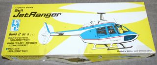 Vintage Bell Jet Ranger 1/32nd Scale Helicopter Model Kit; Imc