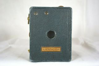 Ansco No.  2 Vintage 120 Box Camera Dark Blue Circa 1920
