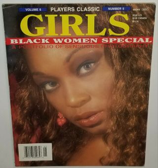 Classic Girls Black Photo Model V6n5 Lingerie Book African American Players Vtg