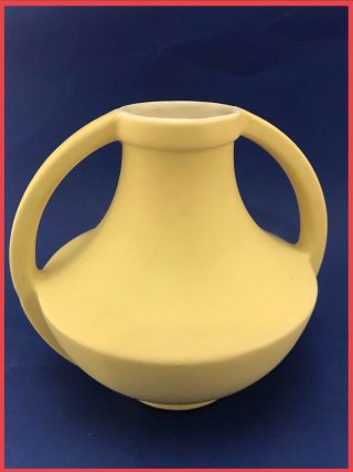 Vintage Art Deco Double Handled Coors Colorado Matte Art Pottery Vase