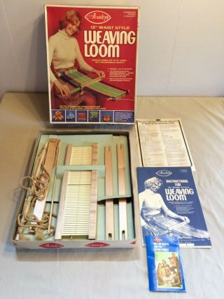 12 Inch Waist Style Weaving Loom Vintage Wooden By Avalon 8120