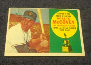 1960 Topps 316 Willie Mccovey San Francisco Giants Vintage Baseball