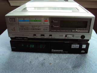 Panasonic Pv - 8000 Portable Video Cassette Recorder W/ Pv - A860 Docking Station