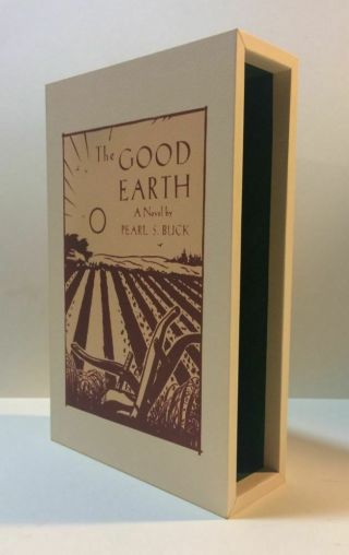 CUSTOM SLIPCASE Pearl S.  Buck THE GOOD EARTH 1st Edition/ 1st Printing 2