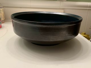 Vintage Iron Mountain Pottery BLUE RIDGE Large Serving Bowl 9.  5” X 3.  5” 3
