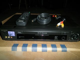 Hi Fi 4 - Head Vhs Vcr Sony Slv - N900 With Remote And Cables