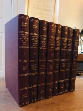 The Decline And Fall Of The Roman Empire Gibbon 8 Volumes Folio Society 1983 - 90