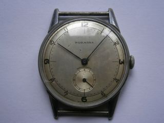 Vintage Gents Wristwatch Normana Mechanical Watch Spares Swiss Made