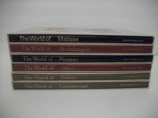 Time - Life Books The World Of Michelangelo,  Rubens,  Matisse,  Picasso,  Durer,  Gainborou