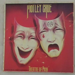 Motley Crue Theatre Of Pain Carnival Prize Tile Vintage Band 6x6 Music 80s Metal