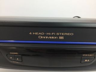 Panasonic PV - V4520 Omnivision VCR VHS Video Cassette Player 4 Head,  Remote 6