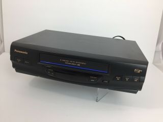 Panasonic PV - V4520 Omnivision VCR VHS Video Cassette Player 4 Head,  Remote 7