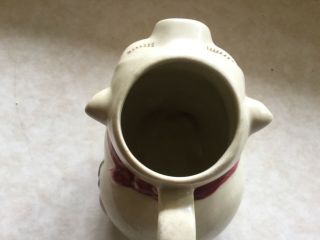 Vintage Shawnee Pottery Creamer Pitcher.  Smiley Pig 4 - 1/2”.  Patented.  GREAT 5