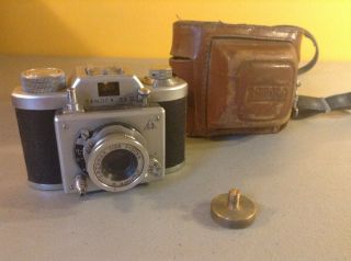 Vintage Samoca 35 Ii Viewfinder Film Camera & Leather Case