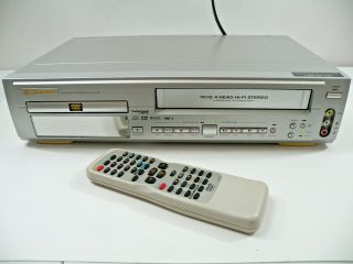 Emerson VCR Recorder DVD Player Combo Model No.  EWD2202 4 Head VHS HQ CD/MP3 2