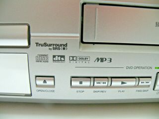 Emerson VCR Recorder DVD Player Combo Model No.  EWD2202 4 Head VHS HQ CD/MP3 6