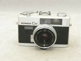 Konica C35 35mm Rangefinder Camera W/ 38mm F2.  8,  Repair Or Display