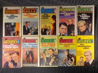Vintage 1967 The Man From Uncle Ace Book Set (10) 2 - 11 All But 1 Minty Set