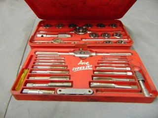 Vintage ACE Hex Set Of Taps & Dies No.  606 By Made Hanson Co.  USA 5