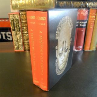 Folio Society A History Of Africa,  J.  D.  Fage,  1st Edition,  2 Volumes,  Slipcase