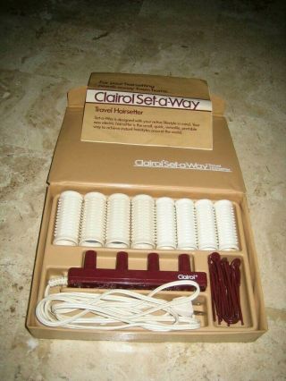 Vintage 1979 Clairol Set - A - Way Travel Hairsetter