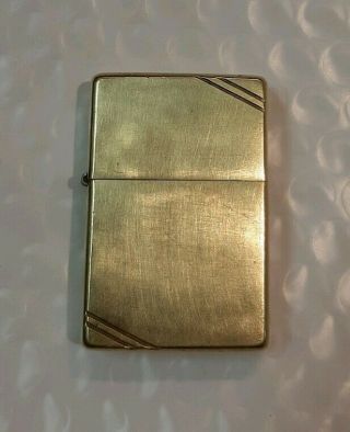 Vintage Brass Zippo Lighter Pat.  2032695 - Usa - G Xii - -