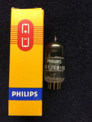 1 Nos Nib Philips 6201 12at7 E81cc Gold Pin Tube Germany