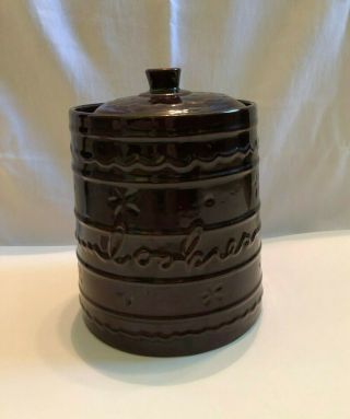 Vintage Mar - Crest Daisy And Dot Stoneware Cookie Jar