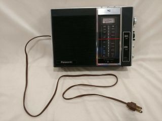 Vintage Panasonic Am/fm Integrated Circuit Portable Radio Rf - 900 Ac - Battery
