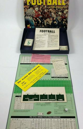 Vintage Footbal Strategy By Avalon Hill Complete With Box 1962