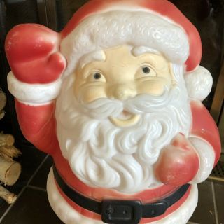 Vintage Style Empire Plastics Blow Mold Christmas Lighted Santa 20” Tall 3