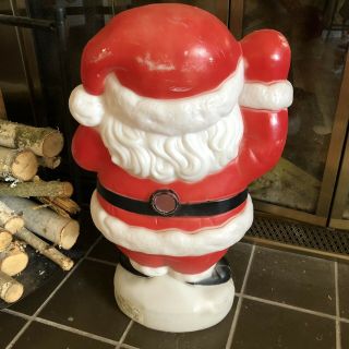 Vintage Style Empire Plastics Blow Mold Christmas Lighted Santa 20” Tall 5
