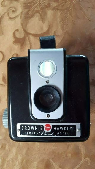 Vintage 1954 Kodak Brownie Hawkeye Flash Film Camera -