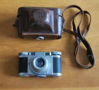 50s Vintage Braun Paxette 35mm Rangefinder Camera With Case Exc Cond.