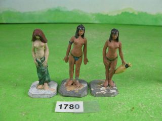 Vintage Sanderson Metal Figures X3 Ancient Greeks / Romans Toy Models 1780