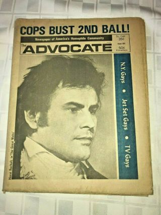 Vintage Gay Interest Newspaper “the Advocate” No 101,  December 20,  1972