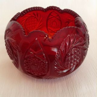 Vintage Royal Ruby Red Glass Bowl
