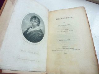 RHAPSODIES,  BY W.  H.  IRELAND,  1803,  AUTHOR OF THE SHAKESPEARE MSS. 2